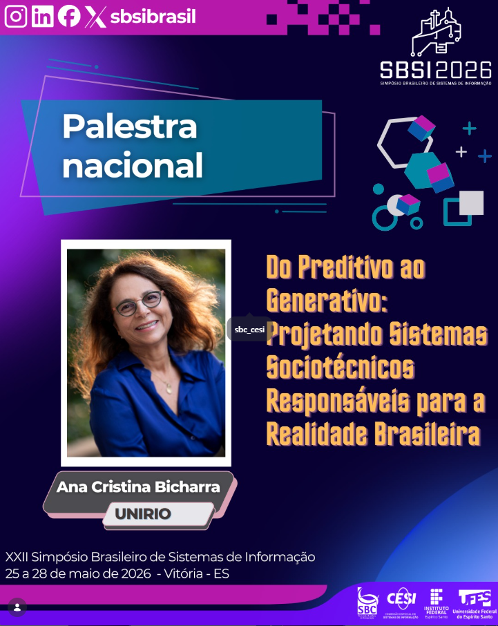 Imagem de divulgação da palestra, no Instagram @sbsibrasil